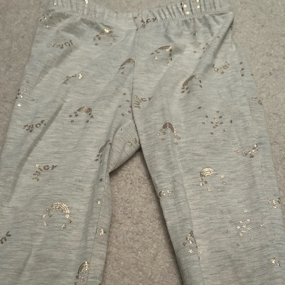 Juicy Couture Gray Gold Rainbow Leggings size 5 - Picture 2 of 3